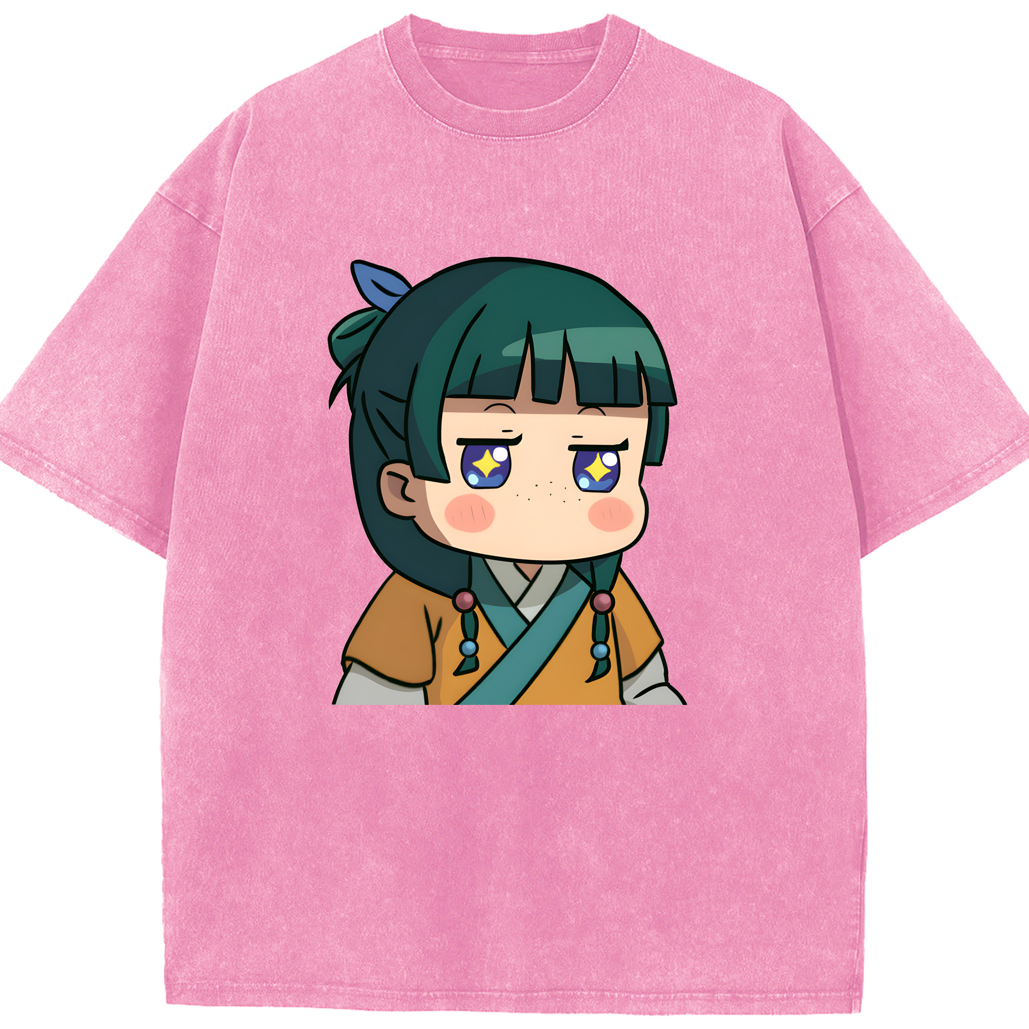 （画像用） 薬屋のひとりごと The Apothecary Diaries 綿100% ヴィンテージ風 半袖Tシャツ（フロントプリント）